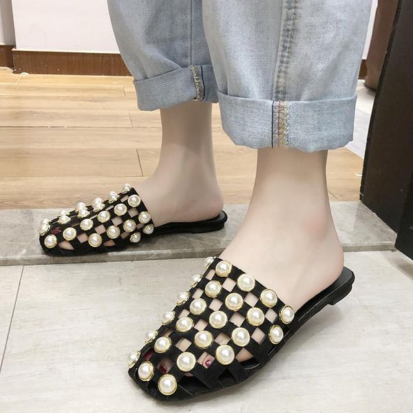 slippers rimocy luxury string bead flat heel mules women fashion hollow out casual outdoor slides woman summer slip on sandals, Black
slippers rimocy luxury string bead flat heel mules women fashion hollow out casual outdoor slides woman summer slip on sandals, Black