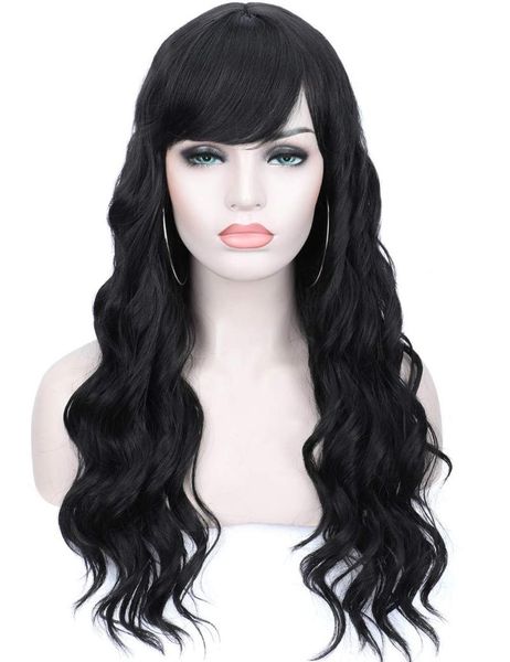 synthetic wigs youthfee 26" long black wavy curly hair for women heat resistant soft premium full with bangs
synthetic wigs youthfee 26" long black wavy curly hair for women heat resistant soft premium full with bangs