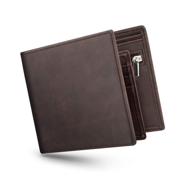 the wallet men's crazy horse rfid short leather wallet multi-function three fold multi card bag, Black
the wallet men's crazy horse rfid short leather wallet multi-function three fold multi card bag, Black