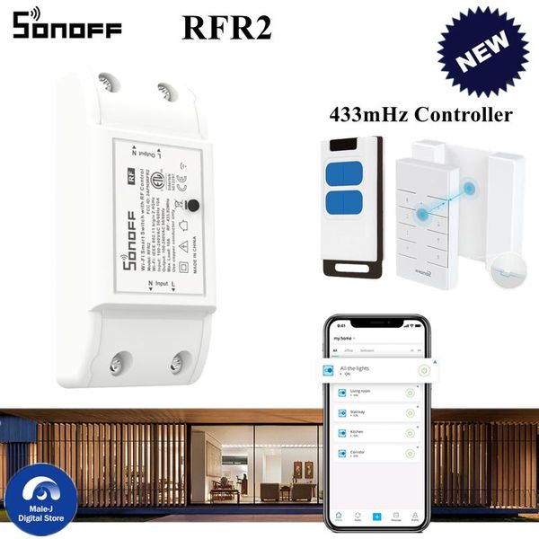 smart home control sonoff outlets rfr2 wifi switch 433mhz rf remote controller diy mini light module for automation
smart home control sonoff outlets rfr2 wifi switch 433mhz rf remote controller diy mini light module for automation