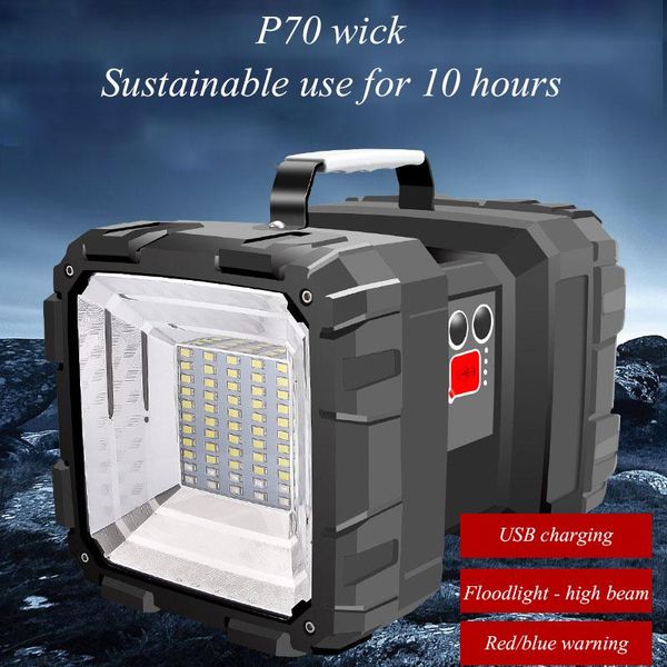 portable lanterns abs double-sided headlights searchlight p70 led spotlight usb charging super bright multi-function outdoor
portable lanterns abs double-sided headlights searchlight p70 led spotlight usb charging super bright multi-function outdoor