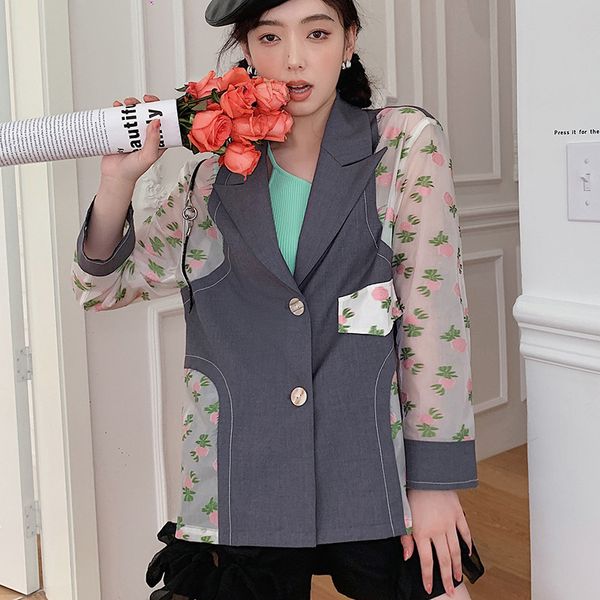 color perspective printing suit jacket female summer original designer niche personality loose fashion 16f0921 210510, White;black
color perspective printing suit jacket female summer original designer niche personality loose fashion 16f0921 210510, White;black