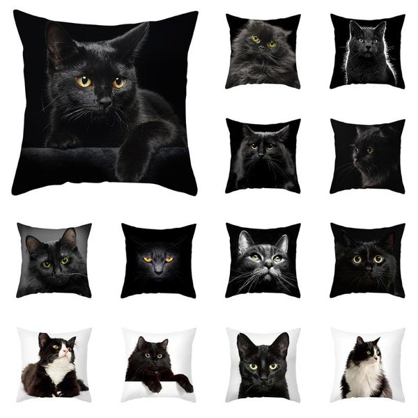 cushion/decorative pillow black cat cushion cover sofa car office pillowcase cute pet home decor case cartoon animal throw 45x45cm
cushion/decorative pillow black cat cushion cover sofa car office pillowcase cute pet home decor case cartoon animal throw 45x45cm