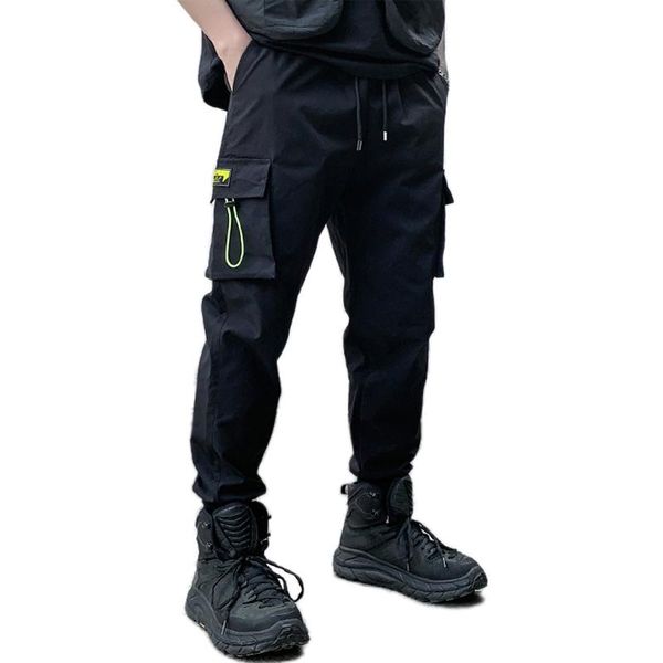 pockets men's hip hop cargo ripped sweatpants joggers trousers male fashion punk ankle-length pencil pants lightweight, Black
pockets men's hip hop cargo ripped sweatpants joggers trousers male fashion punk ankle-length pencil pants lightweight, Black