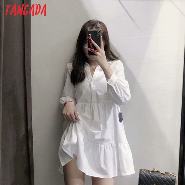 2021tangada 2021 fashion women elegant white pleated shirt dress long sleeve office ladies mini dress 3h60, Black;gray
2021tangada 2021 fashion women elegant white pleated shirt dress long sleeve office ladies mini dress 3h60, Black;gray