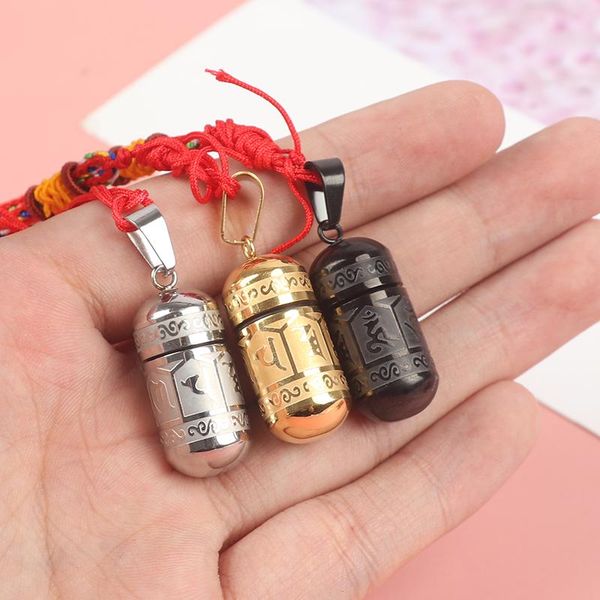 pendant necklaces buddhism six words openable necklace women men om mantra prayer wheel bottle urn stainless steel jewelry, Silver
pendant necklaces buddhism six words openable necklace women men om mantra prayer wheel bottle urn stainless steel jewelry, Silver