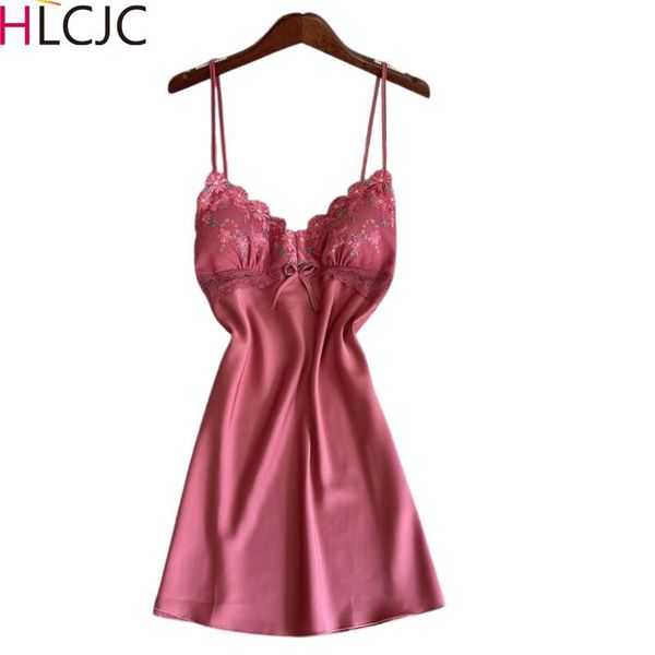 women's sleepwear 2021 women deep v lingerie silk nightgown dress lace night nightie satin homewear chest pad nightwear, Black;red
women's sleepwear 2021 women deep v lingerie silk nightgown dress lace night nightie satin homewear chest pad nightwear, Black;red