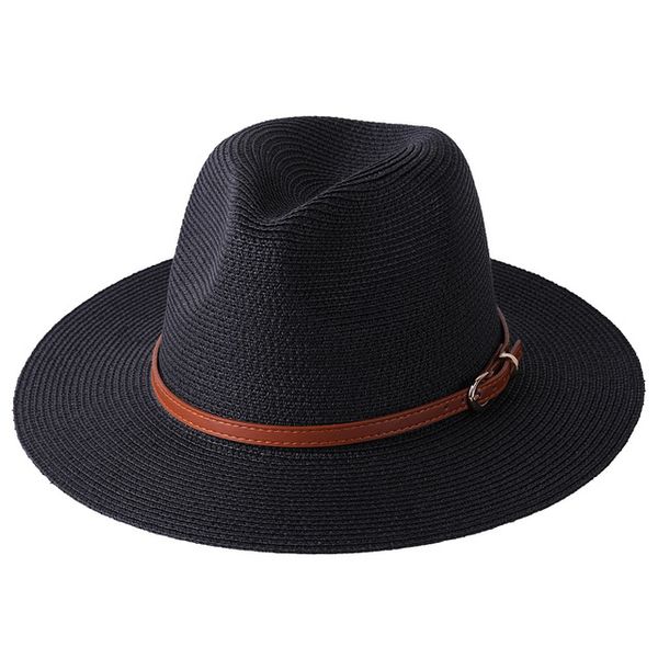 the spring/summer women wide brim casual straw hats with belt buckle panama jazz hat sun breathable beach cap, Blue;gray
the spring/summer women wide brim casual straw hats with belt buckle panama jazz hat sun breathable beach cap, Blue;gray