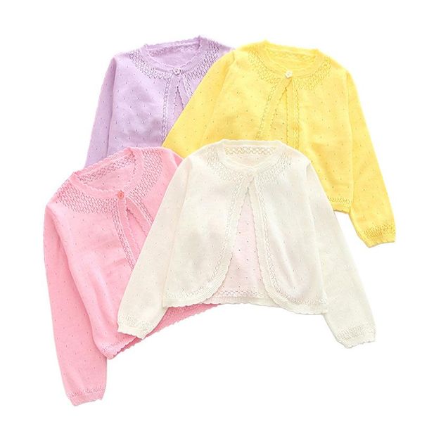 pullover candy color girls cotton knit cardigan jacket small and children's comfortable cool sun protection shirt shawl thin summer, Blue
pullover candy color girls cotton knit cardigan jacket small and children's comfortable cool sun protection shirt shawl thin summer, Blue