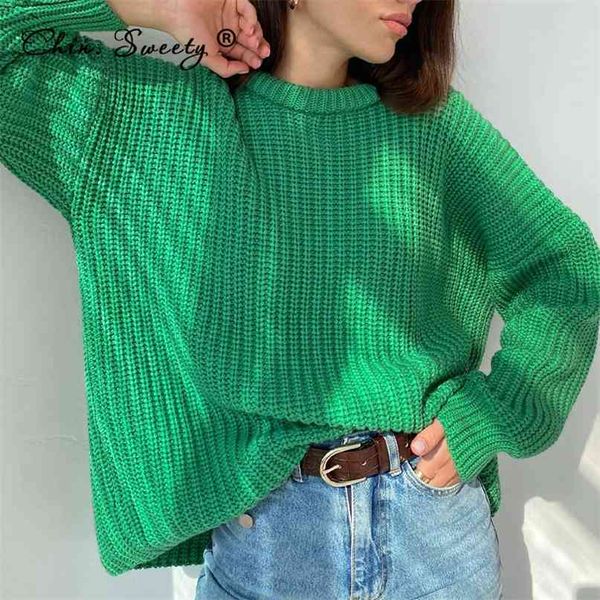 women's knitted thicken pullovers sweater autumn winter oversize long sleeve casual loose sweaters female solid ladies 210908, White;black
women's knitted thicken pullovers sweater autumn winter oversize long sleeve casual loose sweaters female solid ladies 210908, White;black