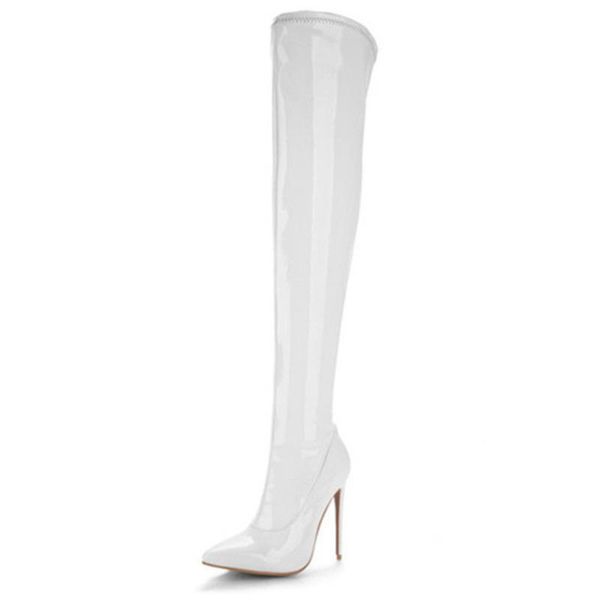 boots women over the knee high heel patent side zipper thigh fashion pointed toe waterproof ladies shoes 2021, Black
boots women over the knee high heel patent side zipper thigh fashion pointed toe waterproof ladies shoes 2021, Black