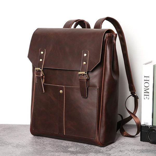 backpack vintage men crazy leather satchel trend mochilas retro bagpack waterproof shoulder plecak travel bag teenager rugtas
backpack vintage men crazy leather satchel trend mochilas retro bagpack waterproof shoulder plecak travel bag teenager rugtas