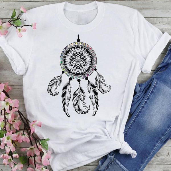 women's t-shirt women graphic vintage casual 90s dream feather cartoon summer fashion female clothes print short sleeve tees tshirt, White
women's t-shirt women graphic vintage casual 90s dream feather cartoon summer fashion female clothes print short sleeve tees tshirt, White