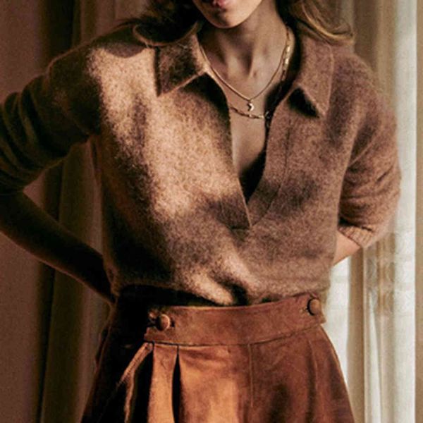 knits chic pullover women mohair knitted deep v neck long sleeve loose soft casual sweater spring vintage retro sweaters elegant, White
knits chic pullover women mohair knitted deep v neck long sleeve loose soft casual sweater spring vintage retro sweaters elegant, White