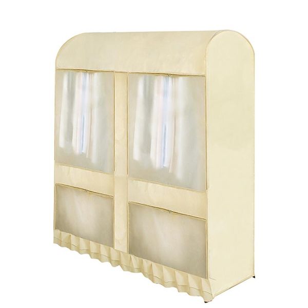 clothing & wardrobe storage garment rack cover large capacity dustproof waterproof protector with zipper and visible window jw
clothing & wardrobe storage garment rack cover large capacity dustproof waterproof protector with zipper and visible window jw