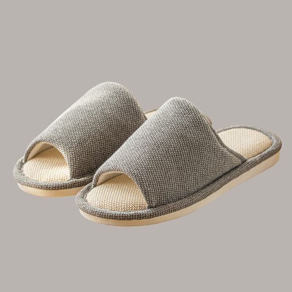 linen slippers Indoor Home Shoes Soft Bottom Floor Slippers Sandals Household Shoes Open Toe Comfy Shoes Slides For Women Men, Gray
linen slippers Indoor Home Shoes Soft Bottom Floor Slippers Sandals Household Shoes Open Toe Comfy Shoes Slides For Women Men, Gray