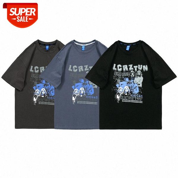 sakahara company american retro rock print round neck short-sleeved t-shirt male couple loose #lp35, White;black
sakahara company american retro rock print round neck short-sleeved t-shirt male couple loose #lp35, White;black