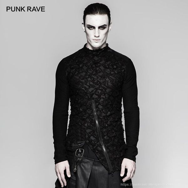men's t-shirts punk rave heavy metal men o-neck long sleeve ripped gothic personality cotton street wear pastel goth, White;black
men's t-shirts punk rave heavy metal men o-neck long sleeve ripped gothic personality cotton street wear pastel goth, White;black
