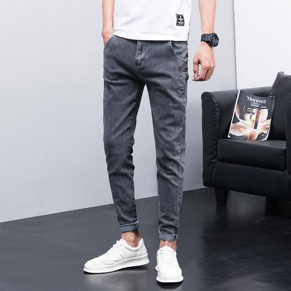men's jeans 2021 slim fit straight leg youth full length pants male students autumn winter models casual fashion haroun, Blue
men's jeans 2021 slim fit straight leg youth full length pants male students autumn winter models casual fashion haroun, Blue