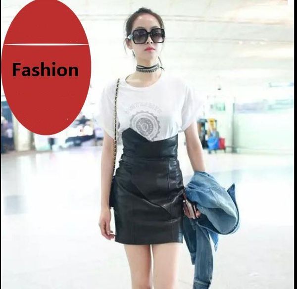 skirts ,genuine leather women slim short skirts.fashion sheepskin a-line black,quality female style sales
skirts ,genuine leather women slim short skirts.fashion sheepskin a-line black,quality female style sales