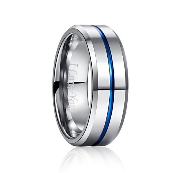 cluster rings wedding engagement 8mm wide 2.3mm thick steel color full polished blue groove tungsten ring, Golden;silver
cluster rings wedding engagement 8mm wide 2.3mm thick steel color full polished blue groove tungsten ring, Golden;silver