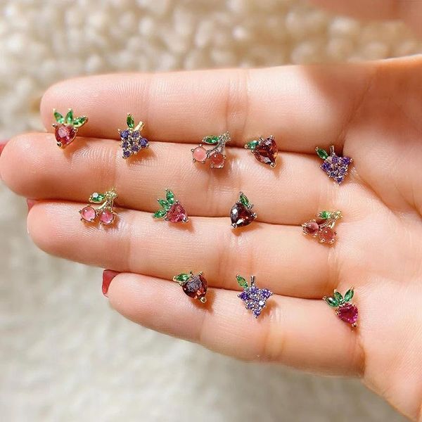 cute tropical fruit stud earrings sweet colorful pineapple watermelon for women girls fashion jewelry, Golden;silver
cute tropical fruit stud earrings sweet colorful pineapple watermelon for women girls fashion jewelry, Golden;silver