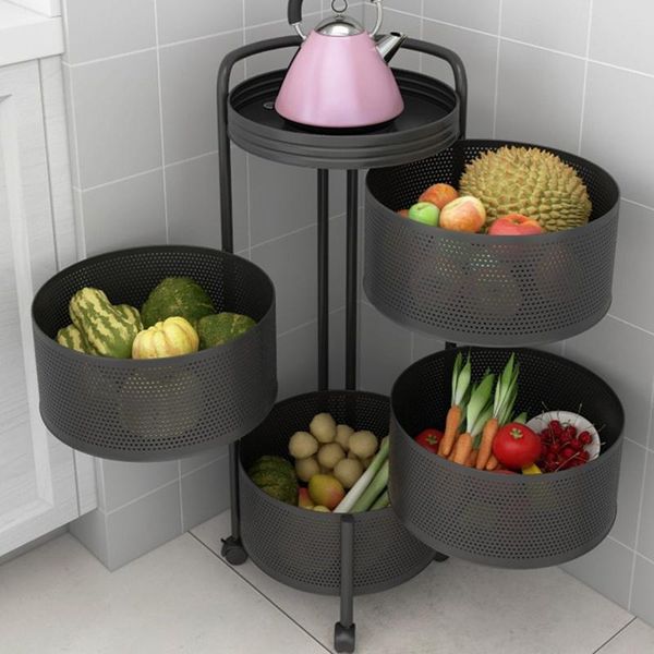 hooks & rails kitchen shelf circular rotation multi-layer storage rack trolley sundries fruit supplies organizer
hooks & rails kitchen shelf circular rotation multi-layer storage rack trolley sundries fruit supplies organizer