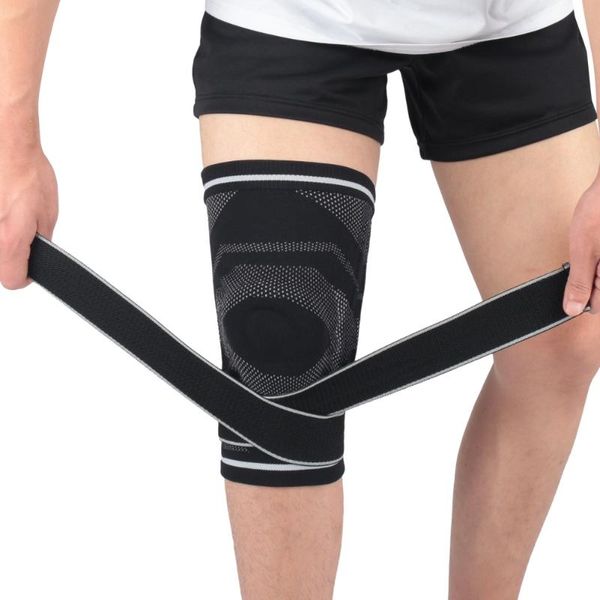 elastic knee pads nylon sports fitness kneepad gear patella brace running basketball volleyball support elbow, Black;gray
elastic knee pads nylon sports fitness kneepad gear patella brace running basketball volleyball support elbow, Black;gray