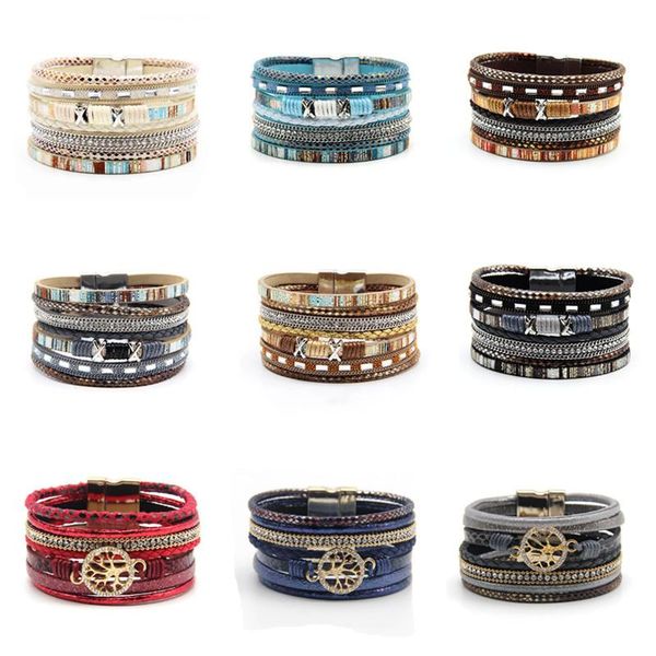 tennis multilayer bracelets for women rope metal charm bohemian leather bracelet female wide & bangles femme jewelry, Golden;silver
tennis multilayer bracelets for women rope metal charm bohemian leather bracelet female wide & bangles femme jewelry, Golden;silver
