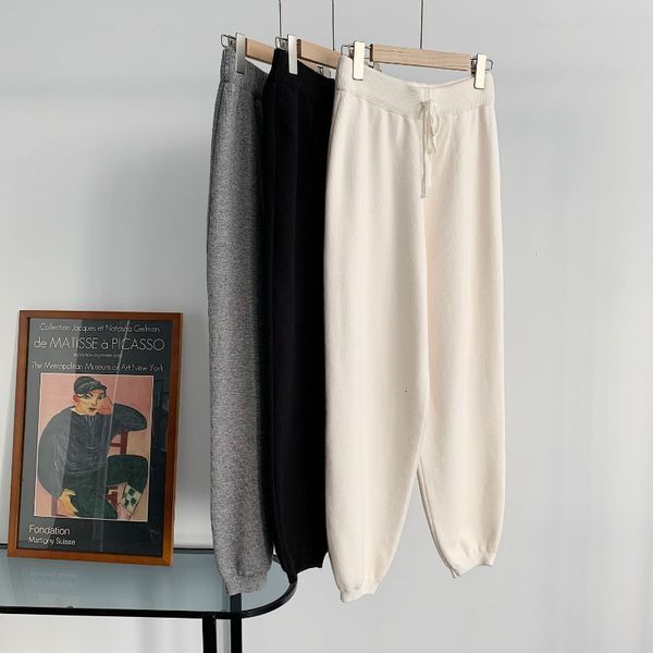 mooirue autumn winter women knitted sweat thin korean casual women's pants hk6a, Black;white
mooirue autumn winter women knitted sweat thin korean casual women's pants hk6a, Black;white