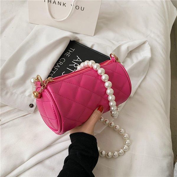 evening bags pearl chain diamond lattice pu barrel-shaped shoulder bag 2021 pink purses and handbags armpit crossbody
evening bags pearl chain diamond lattice pu barrel-shaped shoulder bag 2021 pink purses and handbags armpit crossbody