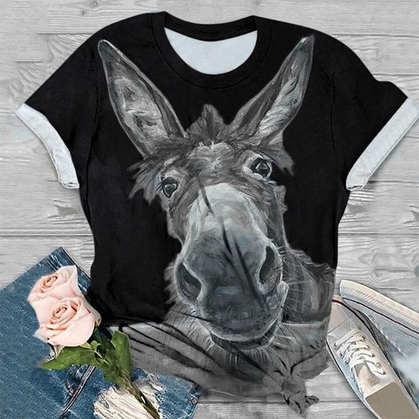 women's blouses & shirts 3d animal printed donkey bird print tshirt plus size women t-shirts short sleeve o-neck tee t-shirt mujer, White
women's blouses & shirts 3d animal printed donkey bird print tshirt plus size women t-shirts short sleeve o-neck tee t-shirt mujer, White