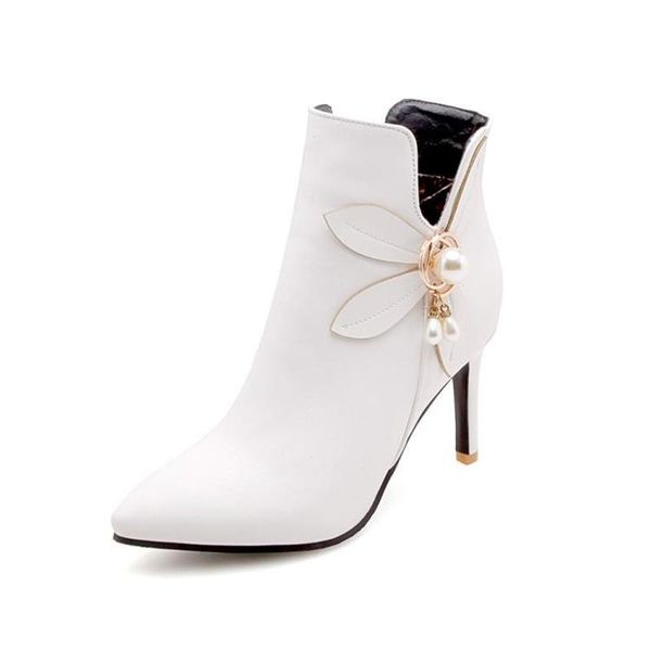 boots cresfimix botas femininas women sweet white pu leather pointed toe side zipper for autumn lady yellow ankle b6611, Black
boots cresfimix botas femininas women sweet white pu leather pointed toe side zipper for autumn lady yellow ankle b6611, Black