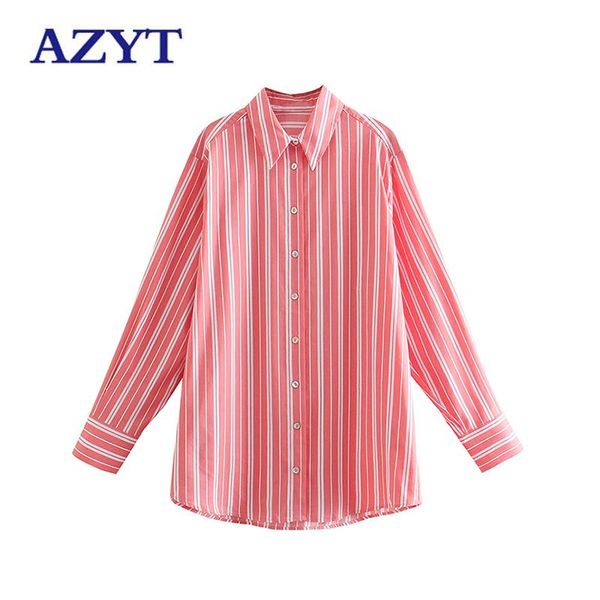 women's blouses & shirts azyt autumn striped women korean loose long sleeve mid shirt 2021 casual turn down collar chemise femme, White
women's blouses & shirts azyt autumn striped women korean loose long sleeve mid shirt 2021 casual turn down collar chemise femme, White