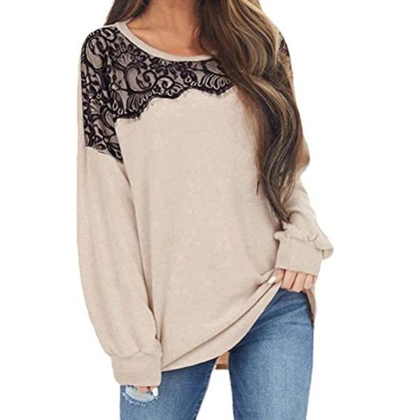 women's t-shirt autumn winter casual t shirt women lace o-neck patchwork full sleeve slim ladies knitwear tee, White
women's t-shirt autumn winter casual t shirt women lace o-neck patchwork full sleeve slim ladies knitwear tee, White
