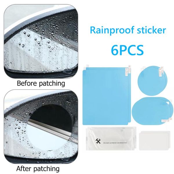 6pcs car door rearview mirror window anti fog protective film auto accessories side sunshade
6pcs car door rearview mirror window anti fog protective film auto accessories side sunshade