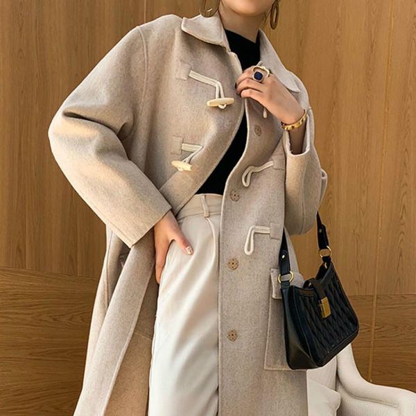 women's wool & blends winter jacket women 100% coat korean 2021 long autumn clothes fashion coats and jackets womens wpy1474, Black
women's wool & blends winter jacket women 100% coat korean 2021 long autumn clothes fashion coats and jackets womens wpy1474, Black
