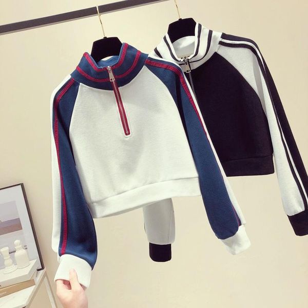 women's hoodies & sweatshirts fashion women sweatshirt 2021 short long sleeve patchwork jumper hooded pullover coat casual top, Black
women's hoodies & sweatshirts fashion women sweatshirt 2021 short long sleeve patchwork jumper hooded pullover coat casual top, Black