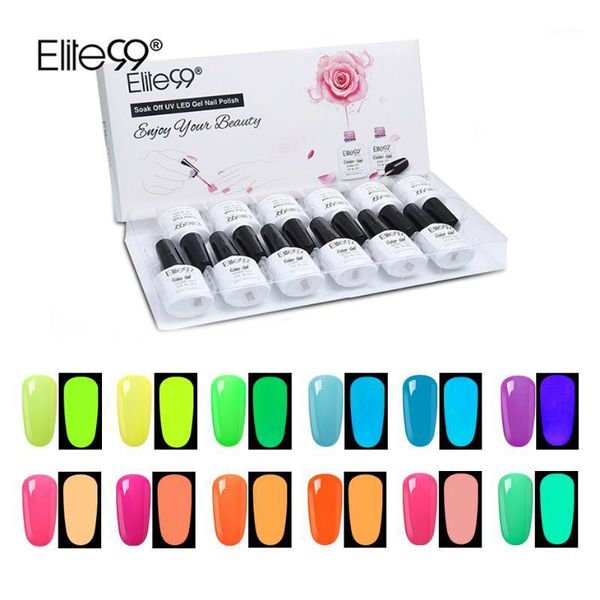 elite99 10ml fluorescent luminous nail gel polish night glow varnish 12pieces uv lacquer with gift box manicure set1, Red;pink
elite99 10ml fluorescent luminous nail gel polish night glow varnish 12pieces uv lacquer with gift box manicure set1, Red;pink