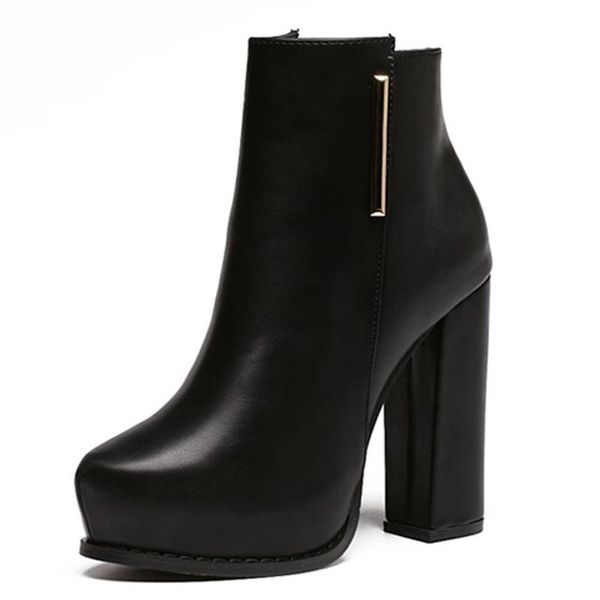boots 10cm autumn and winter high-heeled thick with single round toe naked tide women's short, Black
boots 10cm autumn and winter high-heeled thick with single round toe naked tide women's short, Black
