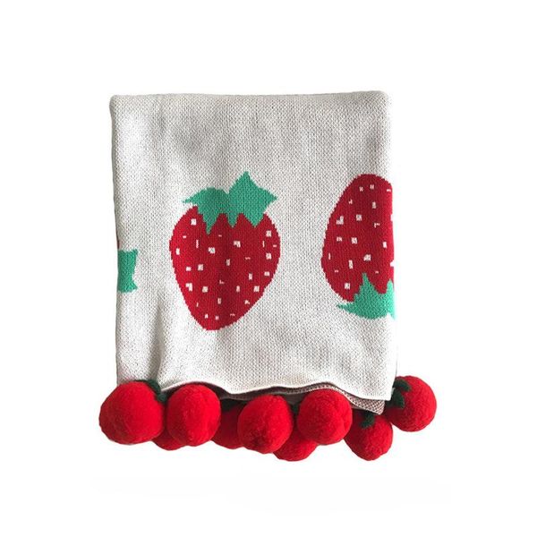 nordic strawberry knitted baby blanket with pom poms for babies borns kids infant bedding cot blankets stroller cover quilts & swaddling
nordic strawberry knitted baby blanket with pom poms for babies borns kids infant bedding cot blankets stroller cover quilts & swaddling