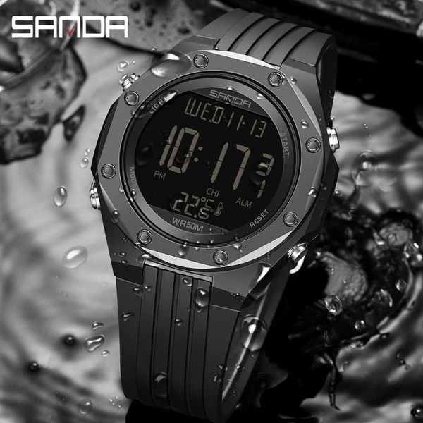wristwatches sanda military watch for men body temperature monitor satch waterproof electronic sports wrist watches orologio 6028, Slivery;brown
wristwatches sanda military watch for men body temperature monitor satch waterproof electronic sports wrist watches orologio 6028, Slivery;brown