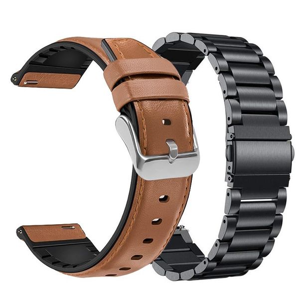 watch bands 2pcs metal strap+genuine leather band for q wander crewmaster grant marshal commuter founder, Black;brown
watch bands 2pcs metal strap+genuine leather band for q wander crewmaster grant marshal commuter founder, Black;brown