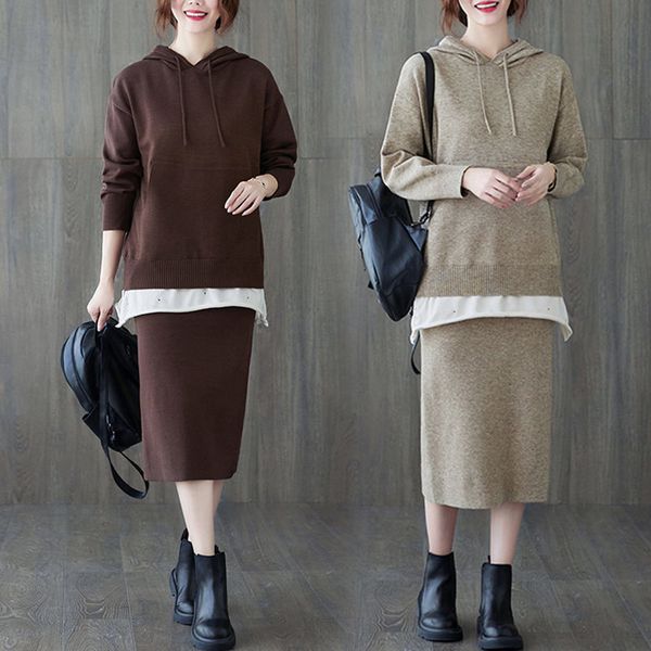 couch case two-piece hit suit necklace with hood long sleeve elastic waistband skirt loose fashion all female ensemble y723 dqks, Black
couch case two-piece hit suit necklace with hood long sleeve elastic waistband skirt loose fashion all female ensemble y723 dqks, Black