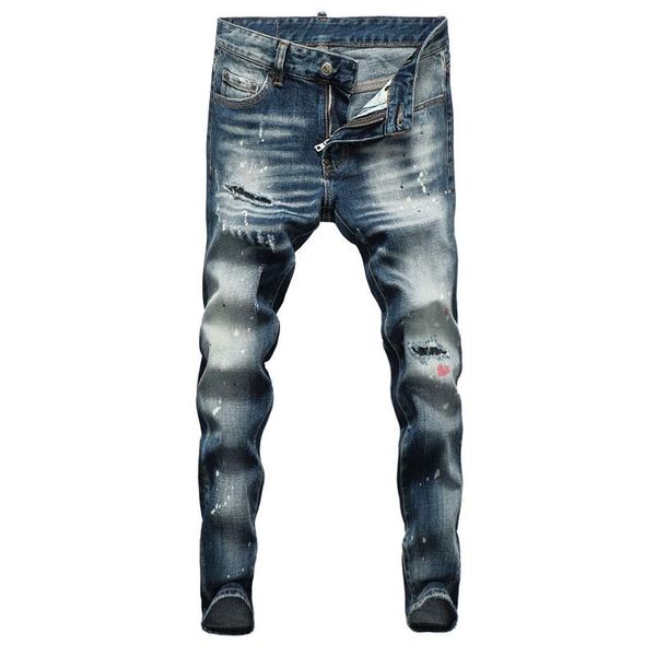 men's jeans european street fashion men retro blue slim fit ripped painted designer hip hop denim punk pants
men's jeans european street fashion men retro blue slim fit ripped painted designer hip hop denim punk pants