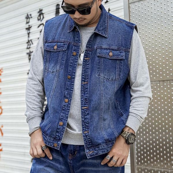 men's vests super large size m-7xl autumn spring kpop fashion casual brand cowboy vest jacket man denim cotton blue coats, Black;white
men's vests super large size m-7xl autumn spring kpop fashion casual brand cowboy vest jacket man denim cotton blue coats, Black;white