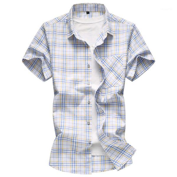 fashion cotton short sleeved casual men camisa masculina mens dress shirts leisure plaid 5017 men's, White;black
fashion cotton short sleeved casual men camisa masculina mens dress shirts leisure plaid 5017 men's, White;black