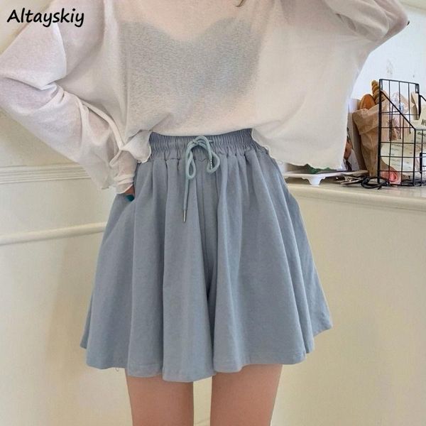 women's shorts women wide leg chic draped comfort summer loose leisure korean style bottom drawstring pockets simple high waist, White;black
women's shorts women wide leg chic draped comfort summer loose leisure korean style bottom drawstring pockets simple high waist, White;black