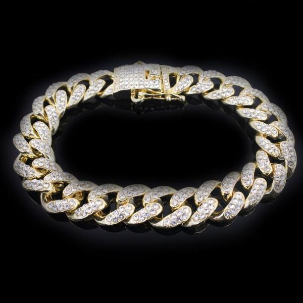 elastic buckle lock clasp link cuban bracelets solid heavy 13mm iced out bling men's miami curb hip hop chain gold silver color link,, Black
elastic buckle lock clasp link cuban bracelets solid heavy 13mm iced out bling men's miami curb hip hop chain gold silver color link,, Black