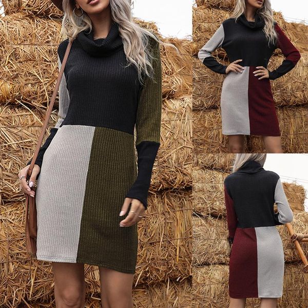 casual dresses womens high collar sweater knitted loose long sleeve pullover dress office lady robe femme harajuku vestido, Black;gray
casual dresses womens high collar sweater knitted loose long sleeve pullover dress office lady robe femme harajuku vestido, Black;gray